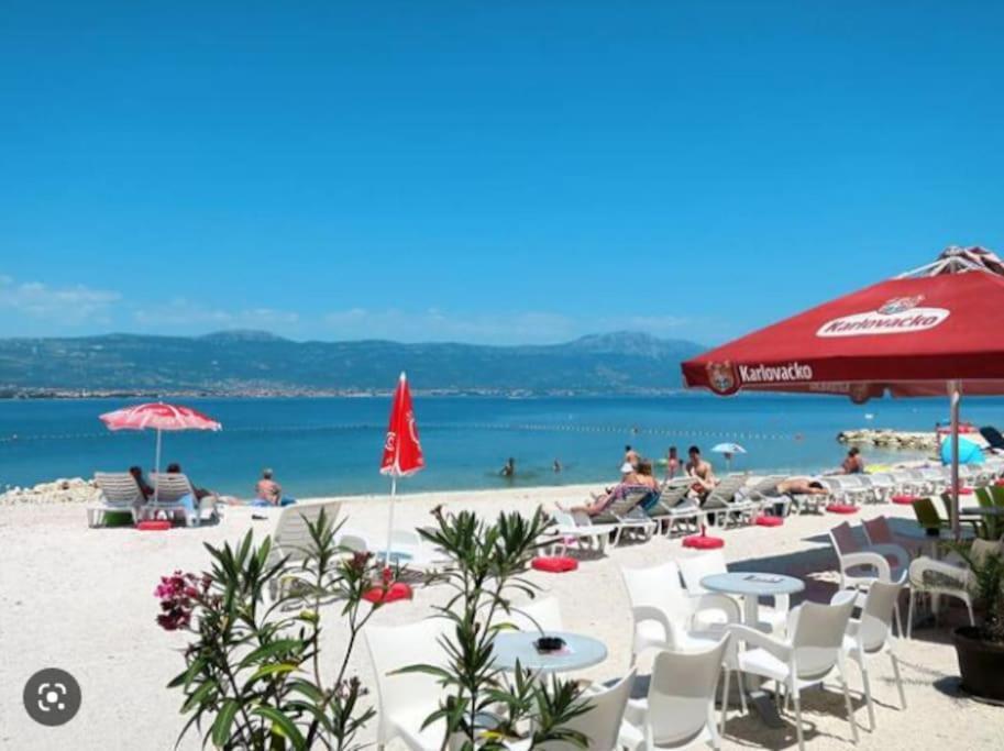 Luxury Villa Lana Apt, Seaview Terrace, Large Outdoor Space, Bbq Trogir Eksteriør bilde
